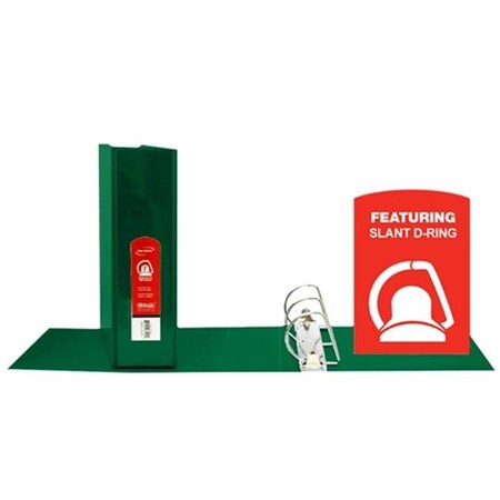 Bazic Products Bazic  4162-12 3 in. Green Slant-D Ring View Binder with 2-Pockets - Pack of 12 4162